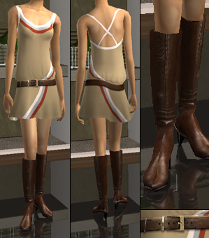 женская Sims 2 одежда