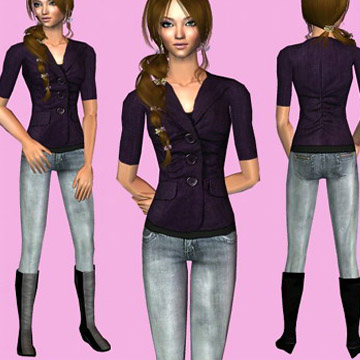 костюм Sims 2 одежда