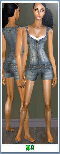 Sims 2 джинсовая одежда