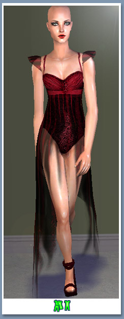 вечернее платье Sims 2