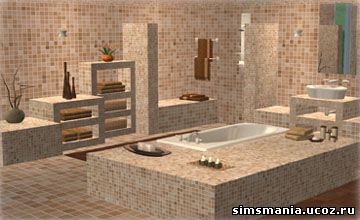 Наборы предметов Sims 2 для ванной и туалета