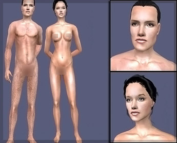 реалистичные тоны кожи The Sims 2