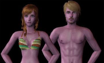 необычные скинтоны Sims 2