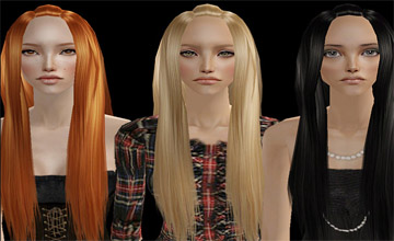 Длинные волосы для Sims 2 скачать бесплатно