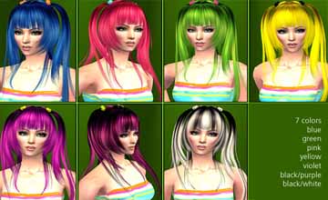 Женские прически Sims 2 скачать бесплатно